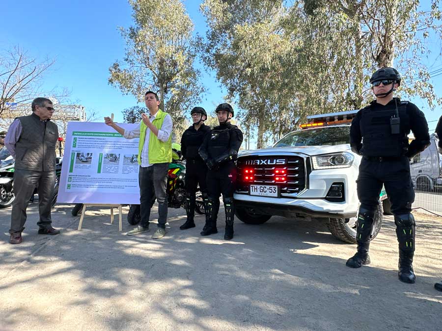 Vespucio Sur refuerza patrullajes en campaña de Fiestas Patrias “Que tu Vida no dependa de un hilo”